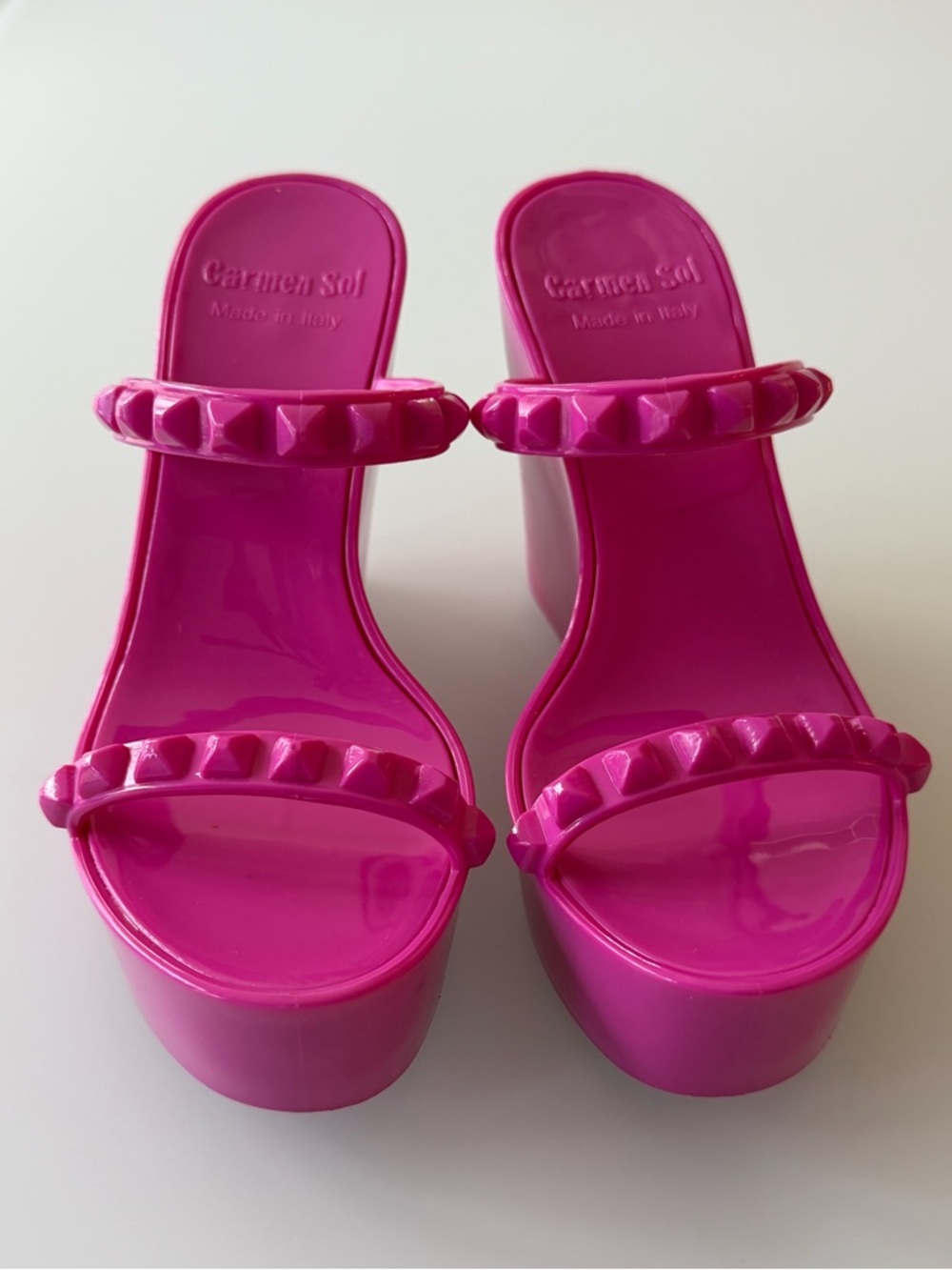 Carmen Del Sol platform Tonino Wedge sandal, made in Italy.